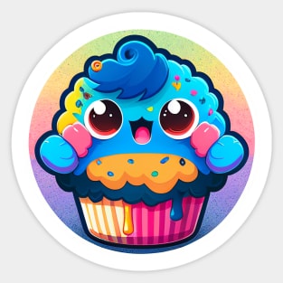 Cupcake Monster Sticker